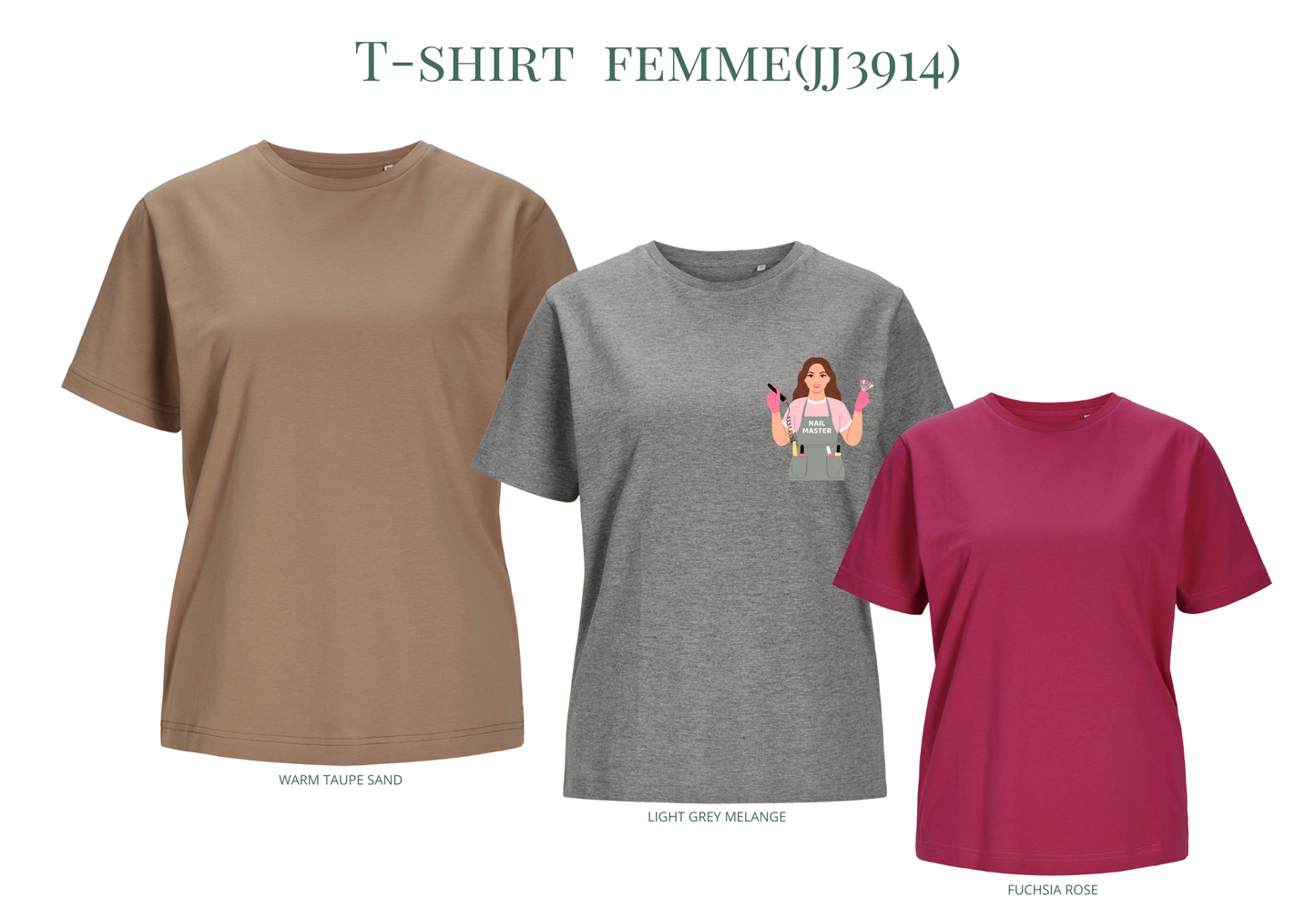 T-shirt femme avec Marquage (jj3914)