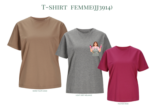 T-shirt  femme avec Marquage (jj3914)